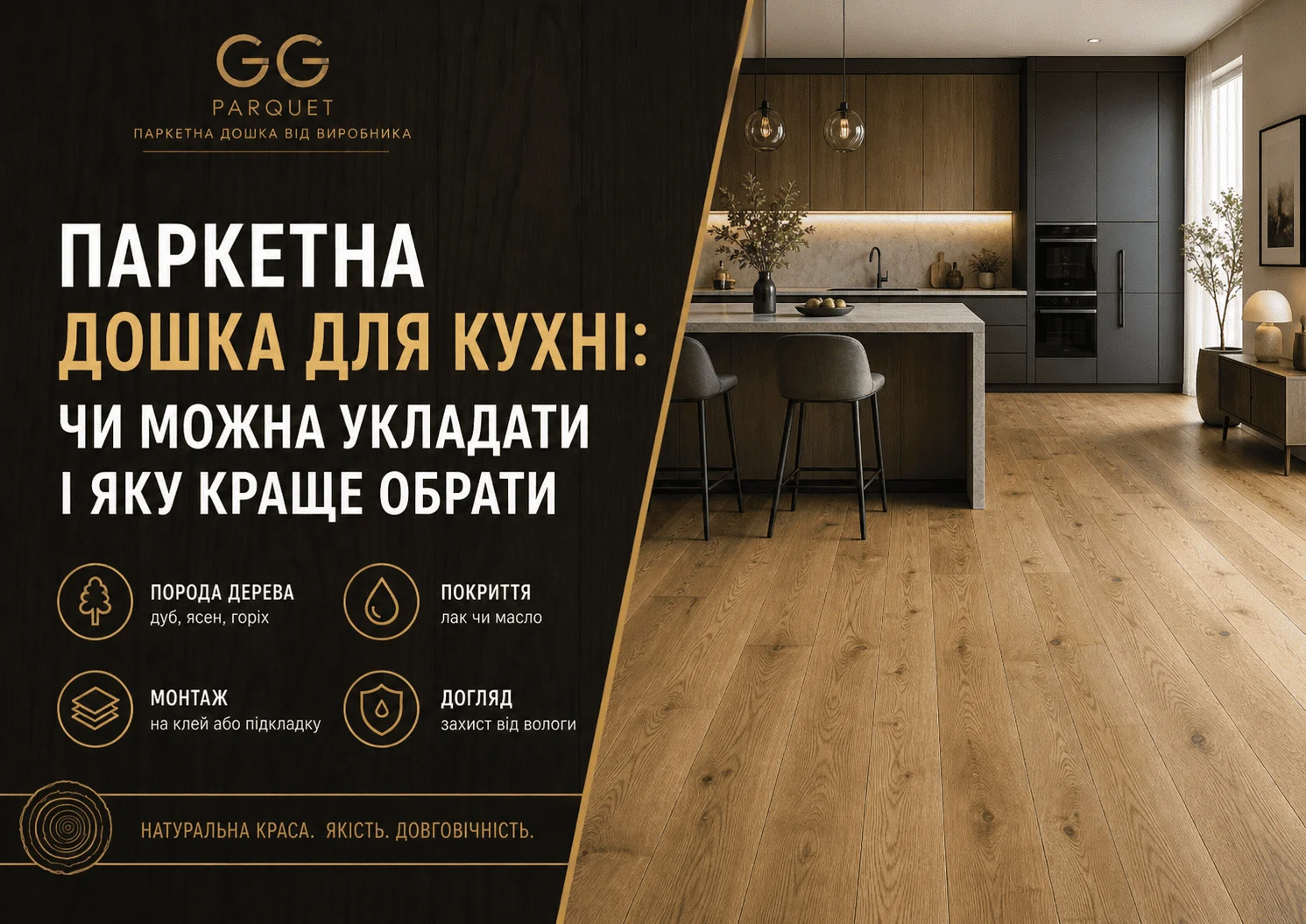 Блог - Паркетна дошка для кухні — чи можна укладати та яку вибрати